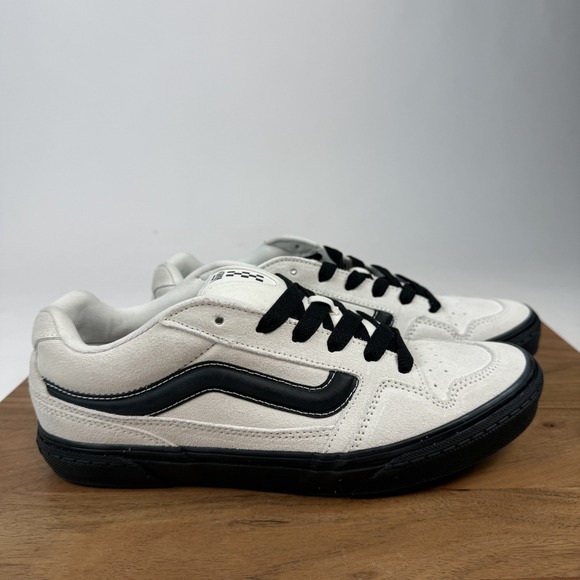 Vans Other - New Mens Vans Caldrone Marshmallow Leather Low Casual Sneakers Shoes Size 9 NIB